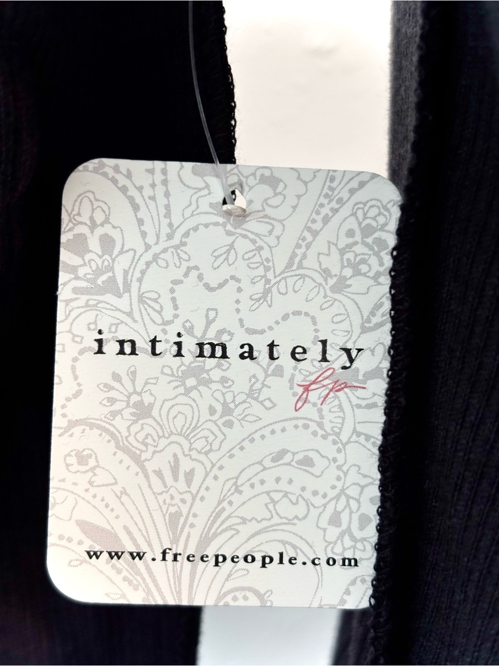 Free People Black Ribbed Long-Sleeve Scoop Neck Top - Picture 5 of 5